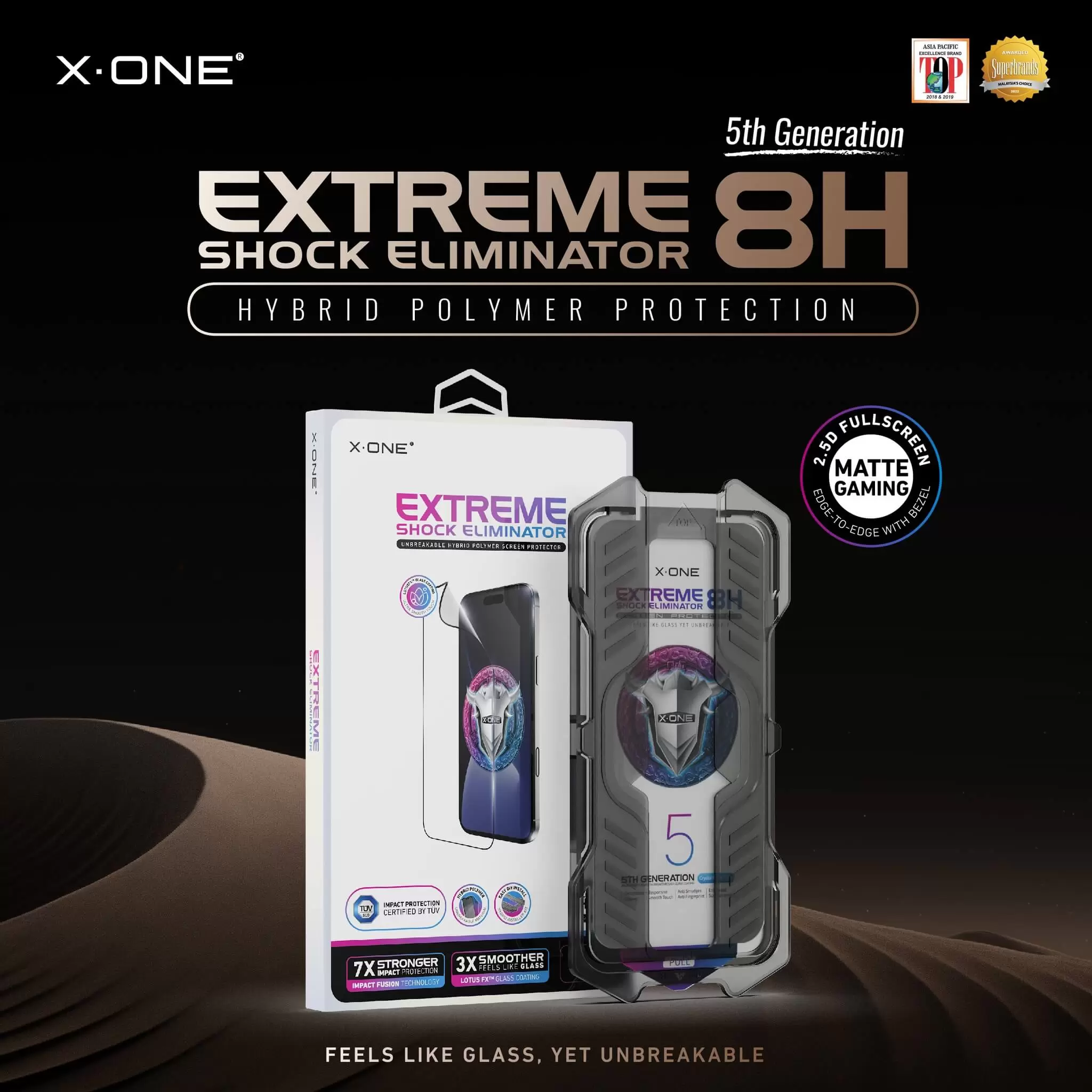 Extreme Shock Eliminator 8H con kit di installazione - Matte Gaming