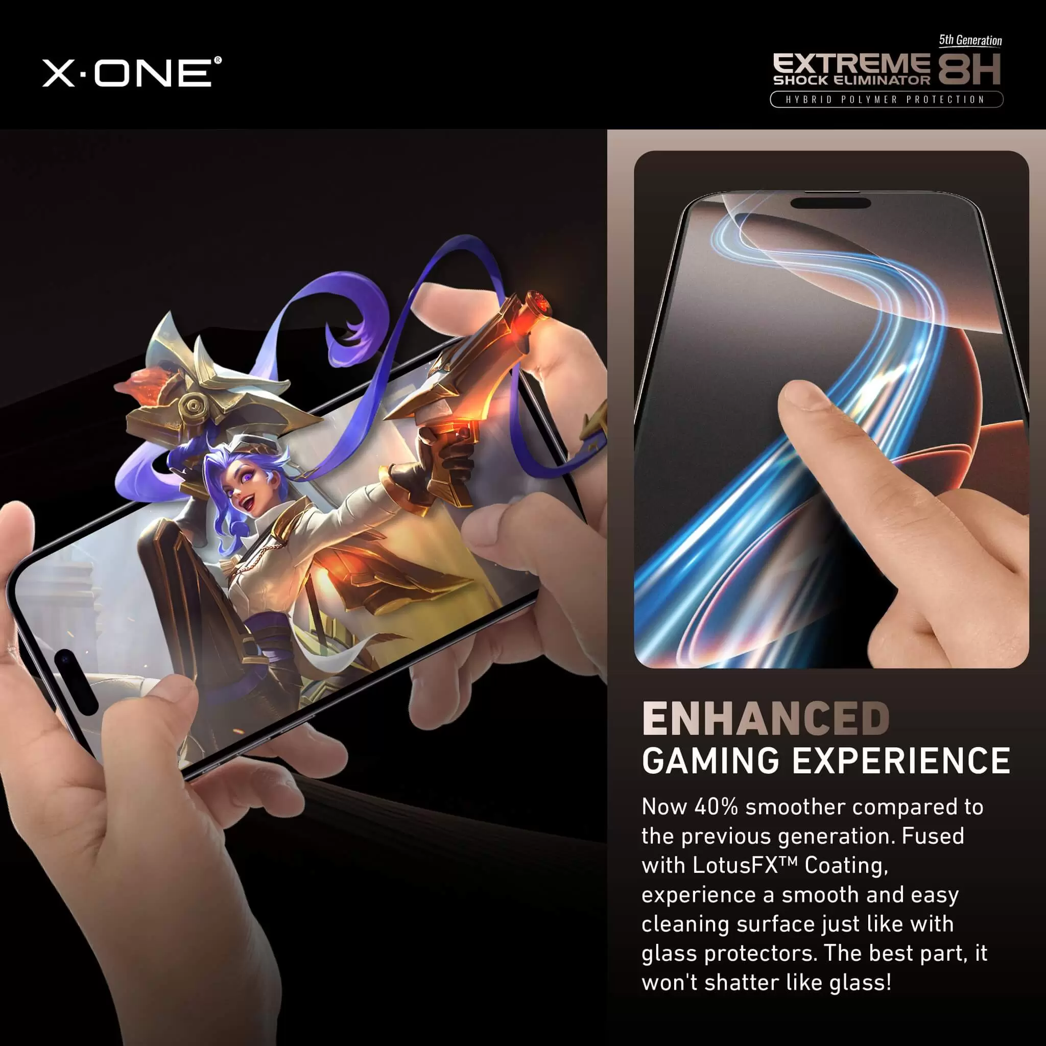 Extreme Shock Eliminator 8H con kit di installazione - Matte Gaming