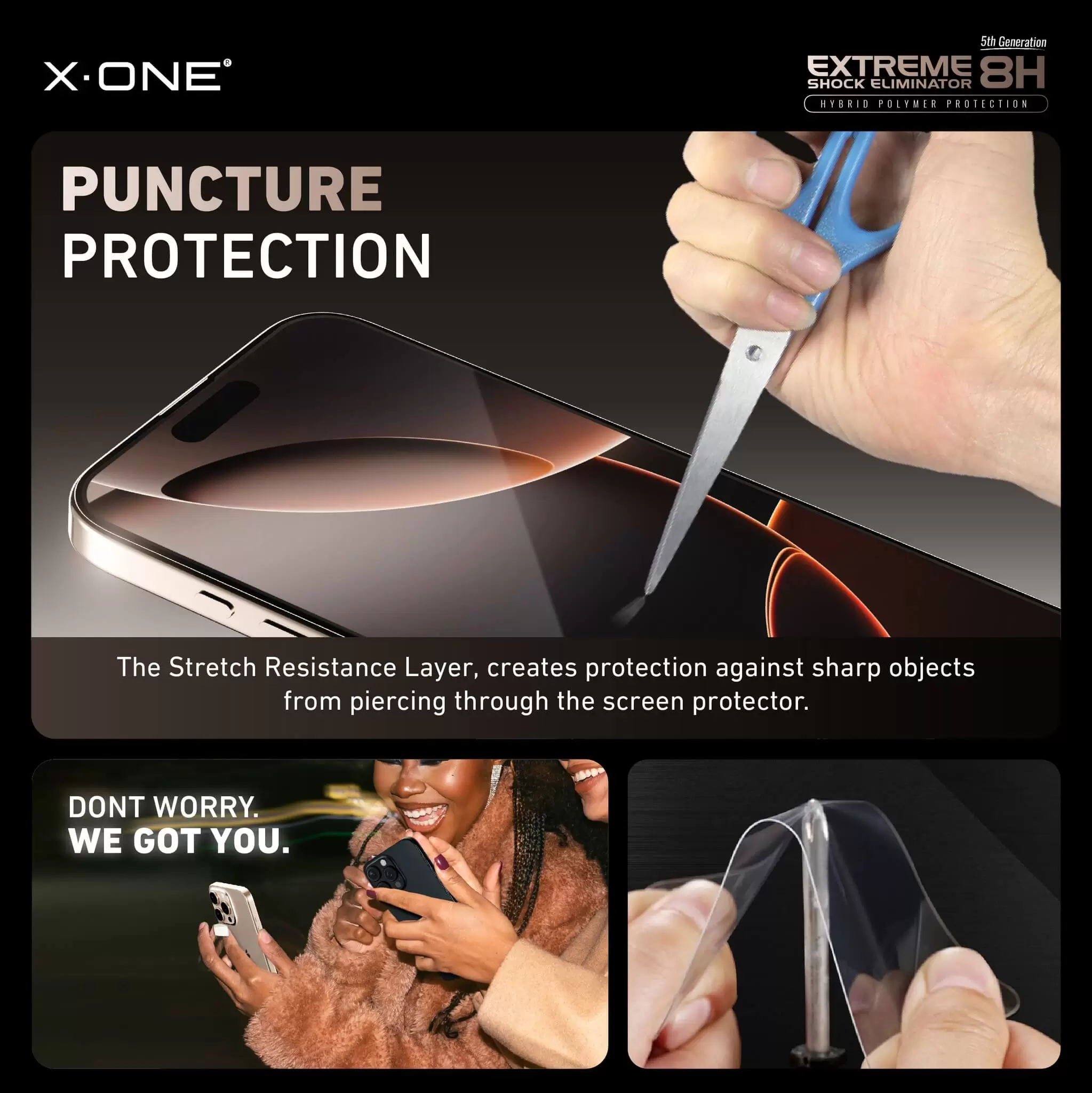 Extreme Shock Eliminator 8H con kit di installazione - Clear HD
