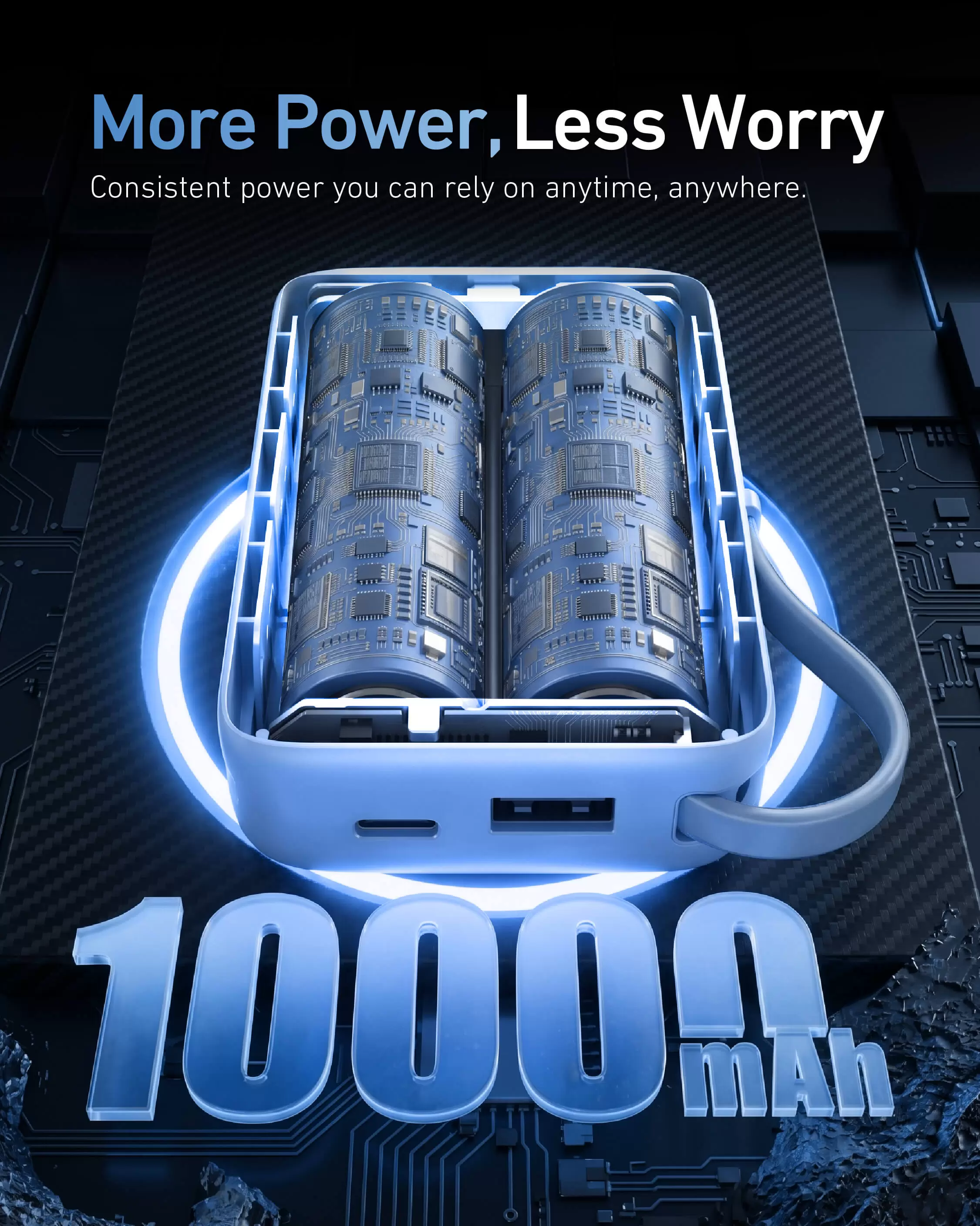 Batteria portatile Atom Duo 22,5 W 10000 mAh