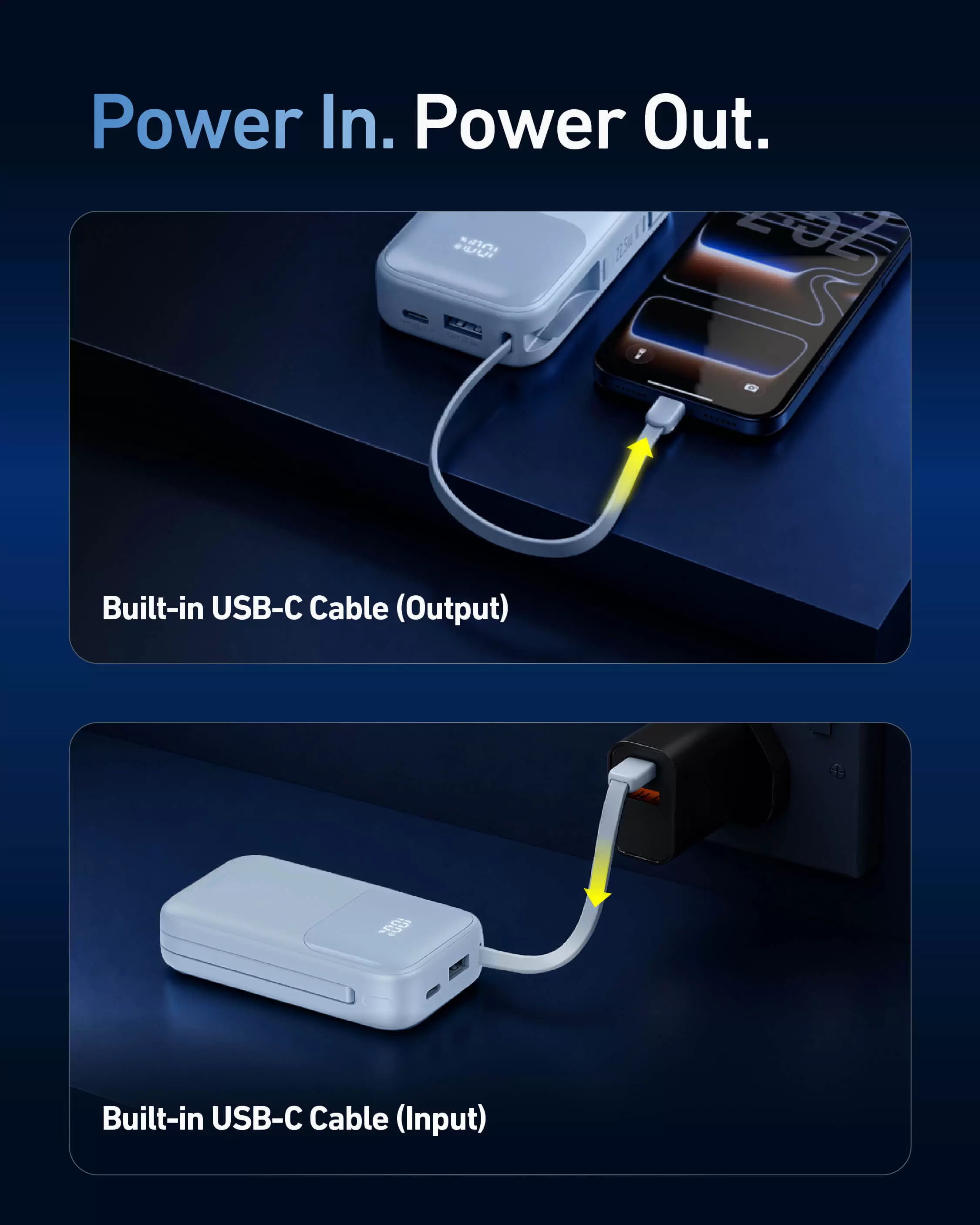 Batteria portatile Atom Duo 22,5 W 10000 mAh