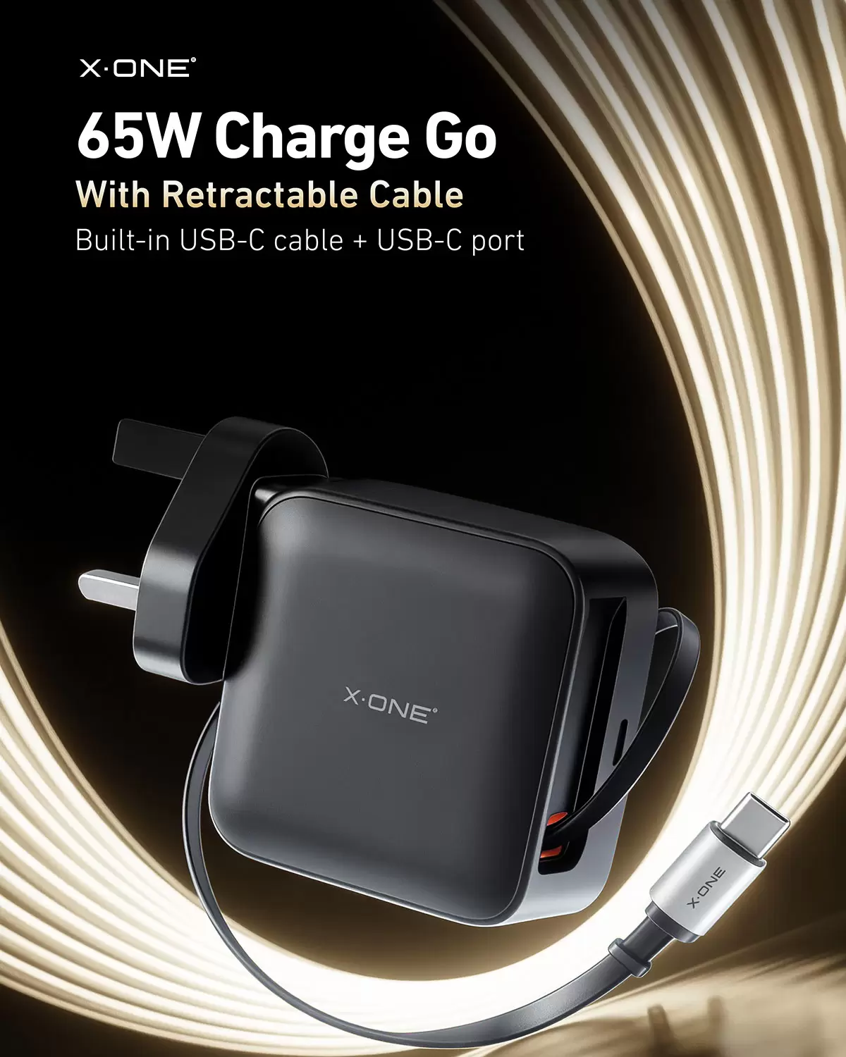 Charge Go retrattile da 65 W