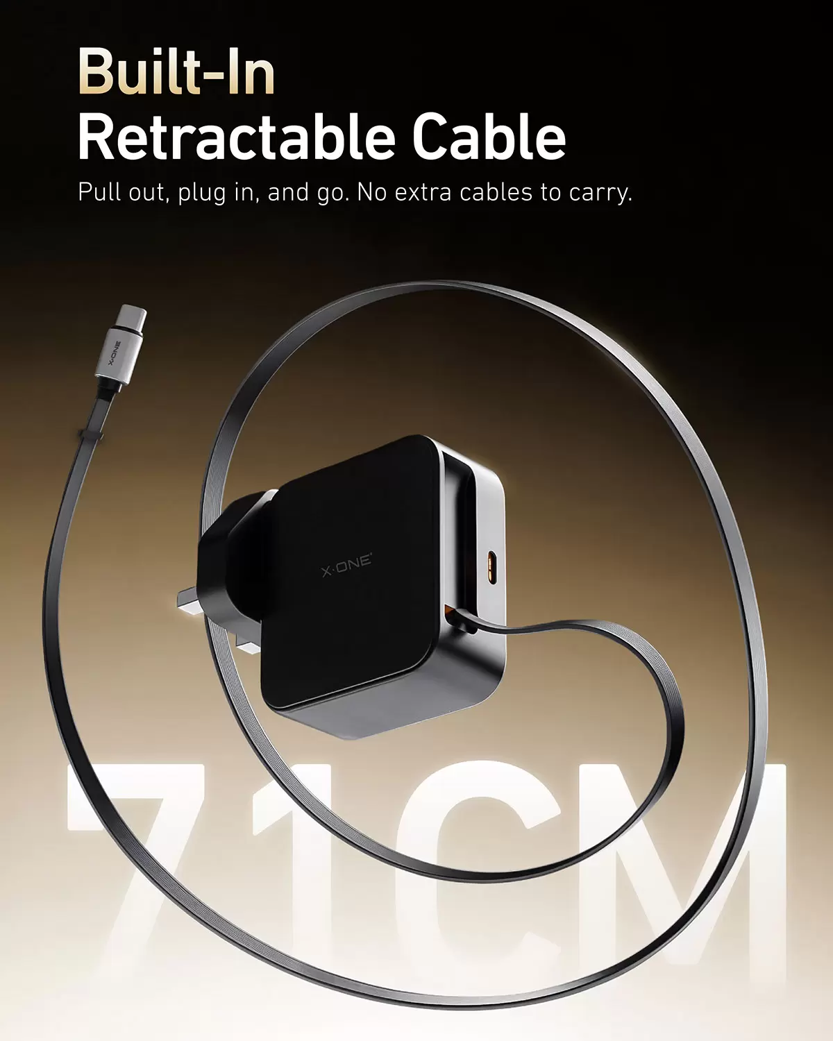 Charge Go retrattile da 65 W